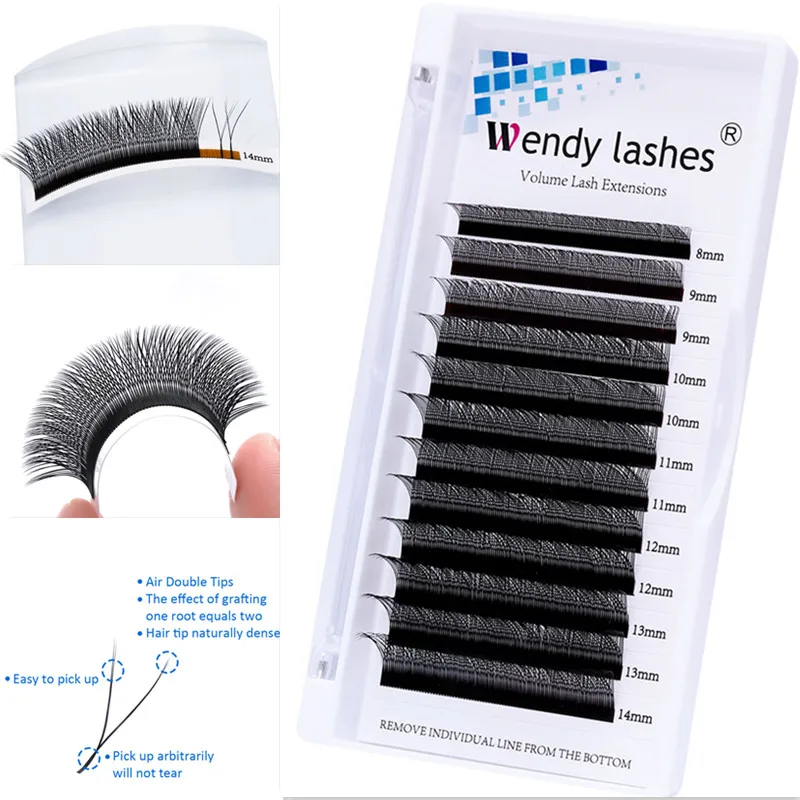

10pcs Y Lashes Extensions C D Curl Hand-woven Faux Mink Eyelashes Japanese-style Two Tip Lashes Natural Soft High Quality
