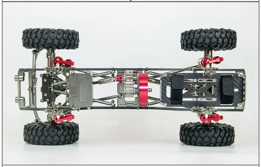 GWOLVES Racing 1/10 CNC все алюминиевые и углеродные 313 мм Колесная база Wrangler рама осевая SCX10 быстрая