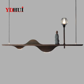 

Nordic Postmodern Simple Creative Individuality Zen Lamp Master Zen Cane Restaurant Teahouse Office Chandelier