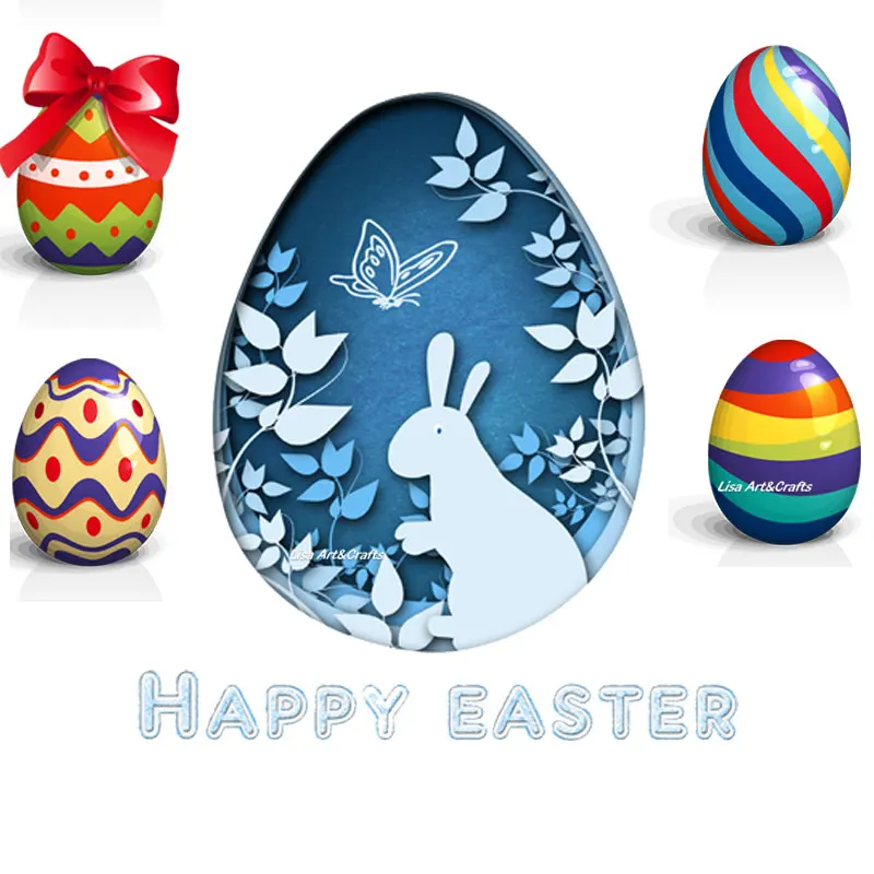 

Egg Easter Cutting Dies Scrapbooking For Card Making Metal Craft Die Cuts Embossing Stencil DIY Art Craft Cards Paper Decor Mold