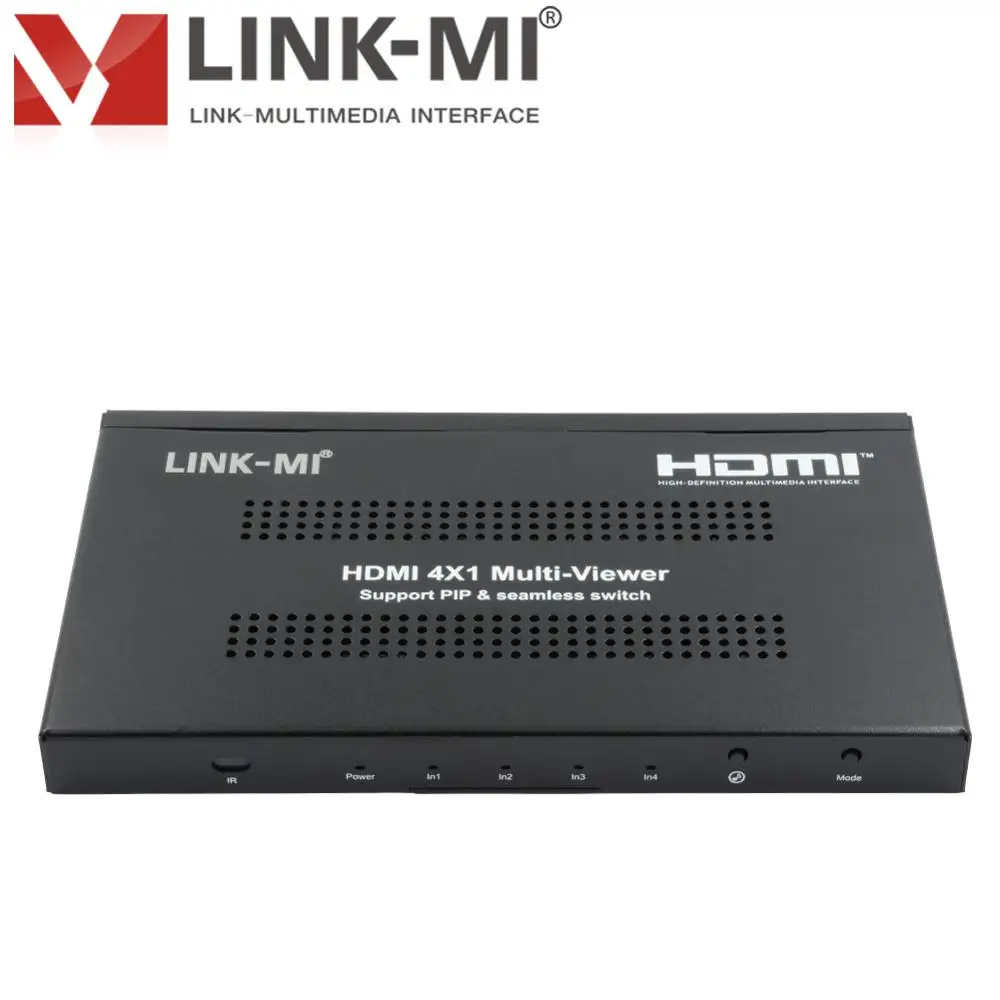 LINK-MI LM-MVS01 HDMI Multi-Viewer 4x1 Quad Multi-Viewer Support 4 x HDMI input 1 x HDMI output up to 1080P/60Hz Audio Switching LINK-MI LM-MVS01 HDMI Multi-Viewer 4x1 Quad Multi-Viewer Support 4 x HDMI input 1 x HDMI output up to 1080P/60Hz Audio Switching