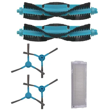 

Side Brush Mop Pad Roller Brush HEPA Filter er er for Cecotec Conga 3290 3490 3690 Vacuum Cleaner with 1 filter