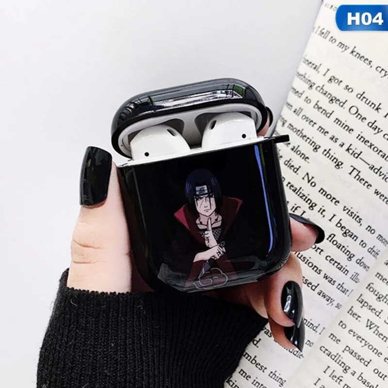 Наруто для Airpods Чехол аниме мультфильм для Airpod 1/2 для Apple Airpods чехол из углеродного волокна защитная коробка - Цвет: H04