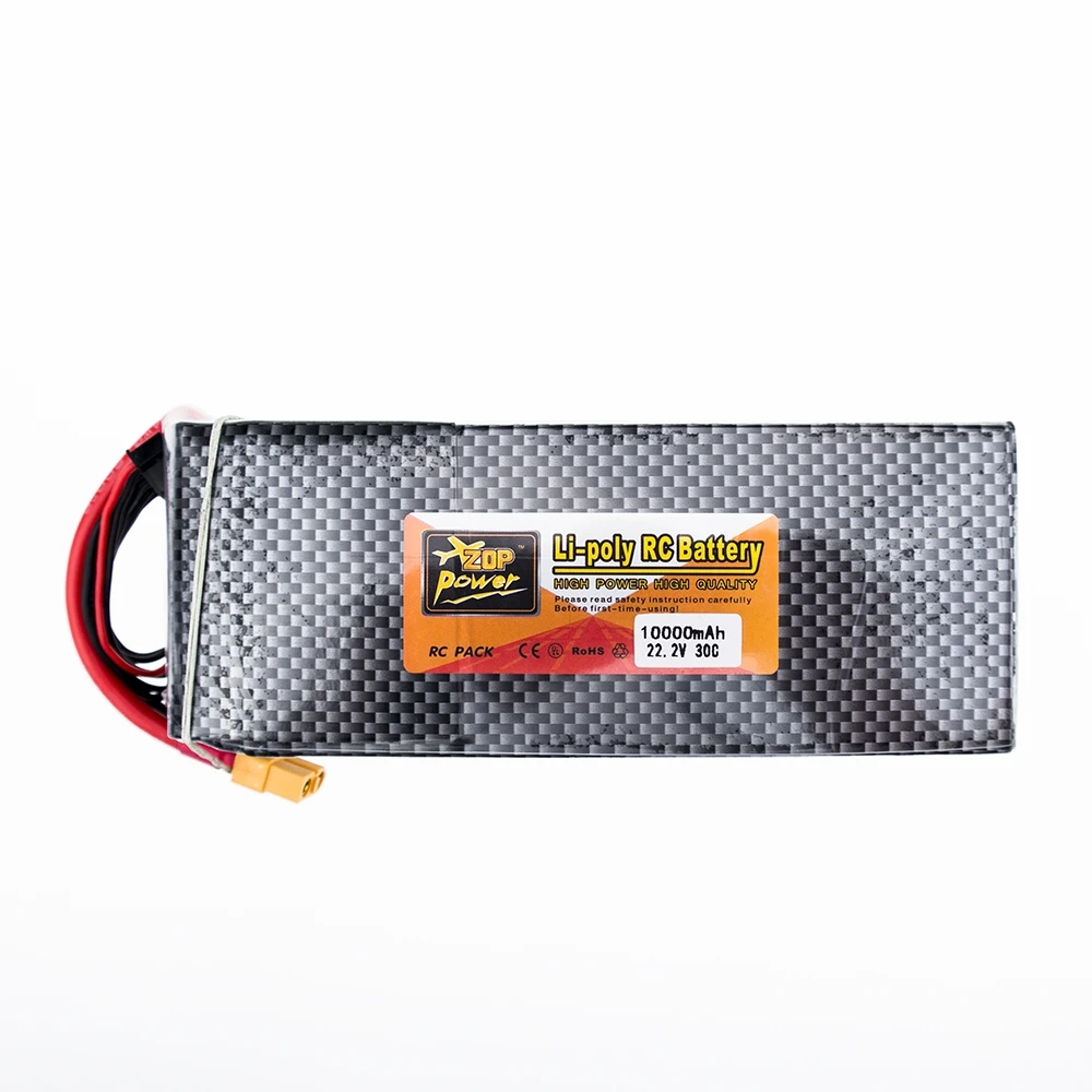 22,2 V 6s ZOP Lipo батарея 10000mAh 30C max 35C Xpower XT60 T разъем для радиоуправляемого дрона вертолета самолета запчасти