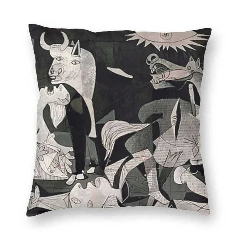 Luxury Spain Pablo Picasso Guernica Fodera Per Cuscino 45X45Cm Federa In Velluto Per Divano Car Square Federa Decorazione