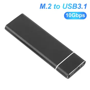 

High quality USB 3.1 to M2 NVME PCle SSD Enclosure Hard Disk Case HDD Box Adapter for Laptop Mobile Hard Disk Case Box