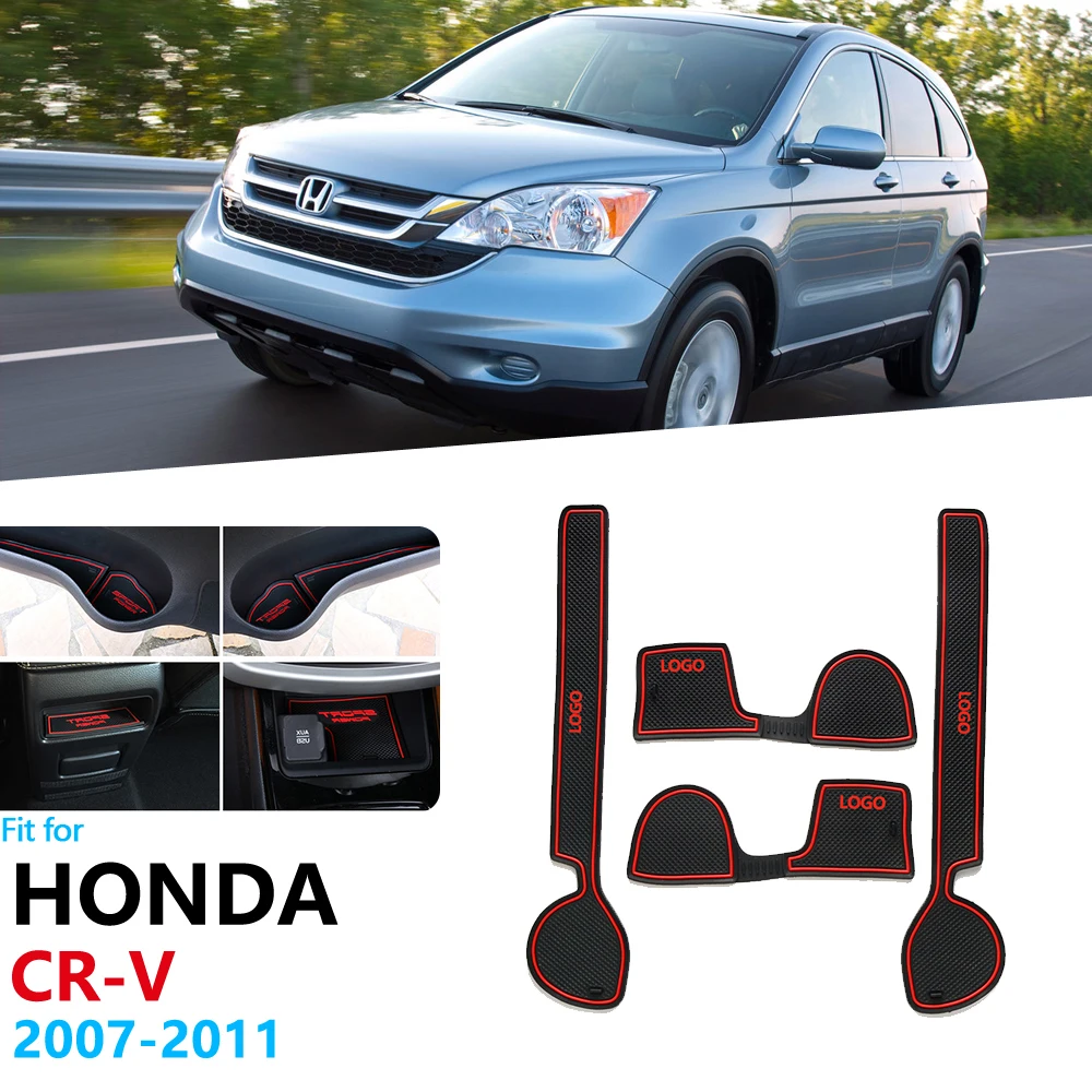 Противоскользящий резиновый коврик для кружки с отделением ворот Honda CR V 2007 2008 2009