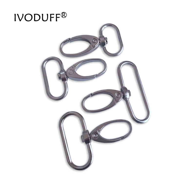 Swivel Metal Snap Hook,20pcs Luggage bag Dog buckle Snap hook, Bag hanger Lobster Clasp DIY Sewing handmade Key chain buttons