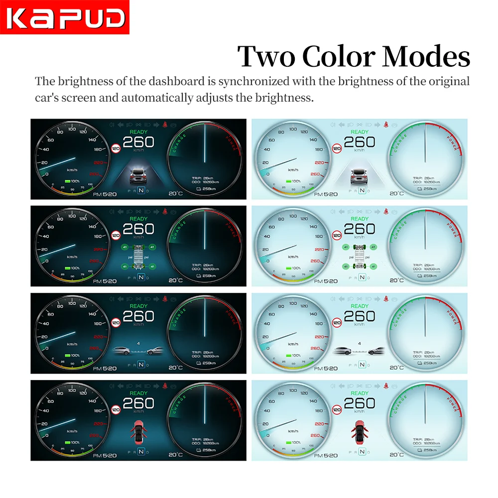 Car Multimedia Player Multimedia Touch Screen Wireless Carplay Wireless Carplay Adapter Smart Carplay Box Car Monitor Car Dashboard Display Screen Kapud 8.9'' Car LCD CarPlay AUTO Instrument Multimedia Digital Panel for Tesla Model 3 /Model Y Dashboard Head-up Display Gauges