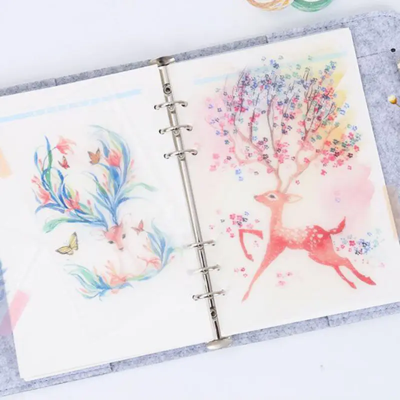 Fantasy Deer Loose-leaf Notebook Paper Delicate Scrub Index Paper Beautiful Retro Planner Inner Sheet Index Paper 5pcs/Set
Fantasy Deer Loose-leaf Notebook Paper Delicate Scrub Index Paper Beautiful Retro Planner Inner Sheet Index Paper 5pcs/Set
