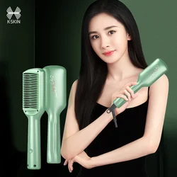 Hair Straightening Comb Hair Iron Hot Comb Professional Straightening Brush Heating Combs Curler Flat iron Electric Straightener