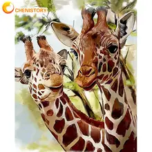 

CHENISTORY 40x50cm Giraffe Animal Oil Painting By Numbers For Kids Diy Handpainted Wall Decor Artcraft Kids Living Room Art Pict