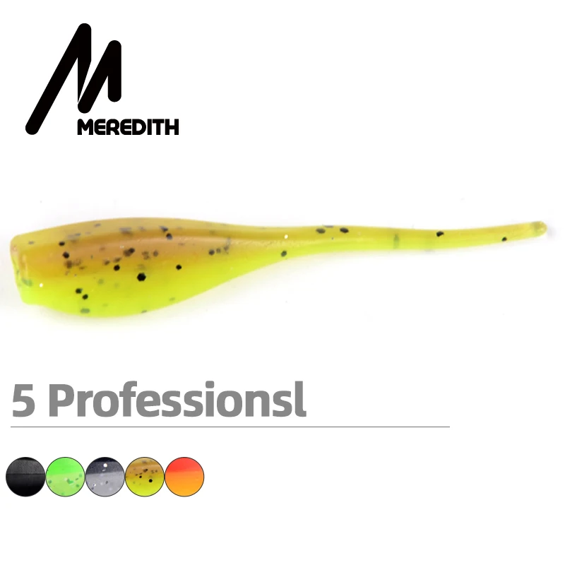 MEREDITH 5pcs 100mm 4.4g Fishing Lures Soft Lure Artificial Bait Predator Tackle JERKBAIT for Pike and Bass Saltwater Freshwater | Спорт и