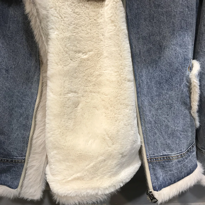 Женское зимнее шерстяное пальто с подкладкой из искусственного меха, джинсовая куртка с отложным воротником, верхняя одежда, пальто, базовые куртки для женщин, Топ