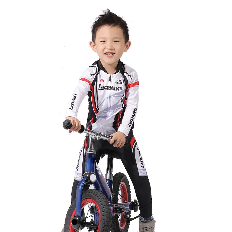 Pro Cycling Clothing Children Long Sleeve Bike Jersey Set Kids Clothes Reflective SportsWear Boys _ - AliExpress Mobile