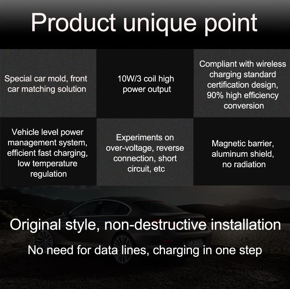 Автомобильное беспроводное зарядное устройство Qi для Volkswagen Teramont/Phideon-18 для iPhone Xs Max X XR samsung S10 S9 инфракрасный быстрое держатель телефона