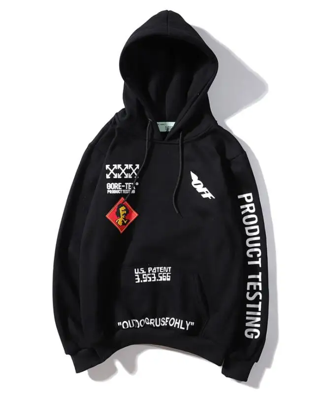 Religion 19ss Off-White OW мужская женская унисекс Осенняя зимняя Модная хлопковая Повседневная Свободная Толстовка с капюшоном, толстовка с капюшоном