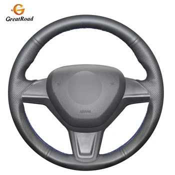 

Hand-stitched DIY Black PU Artificial Leather Car Steering Wheel Cover for Skoda Yeti 2014 2015 2016 Rapid 2015