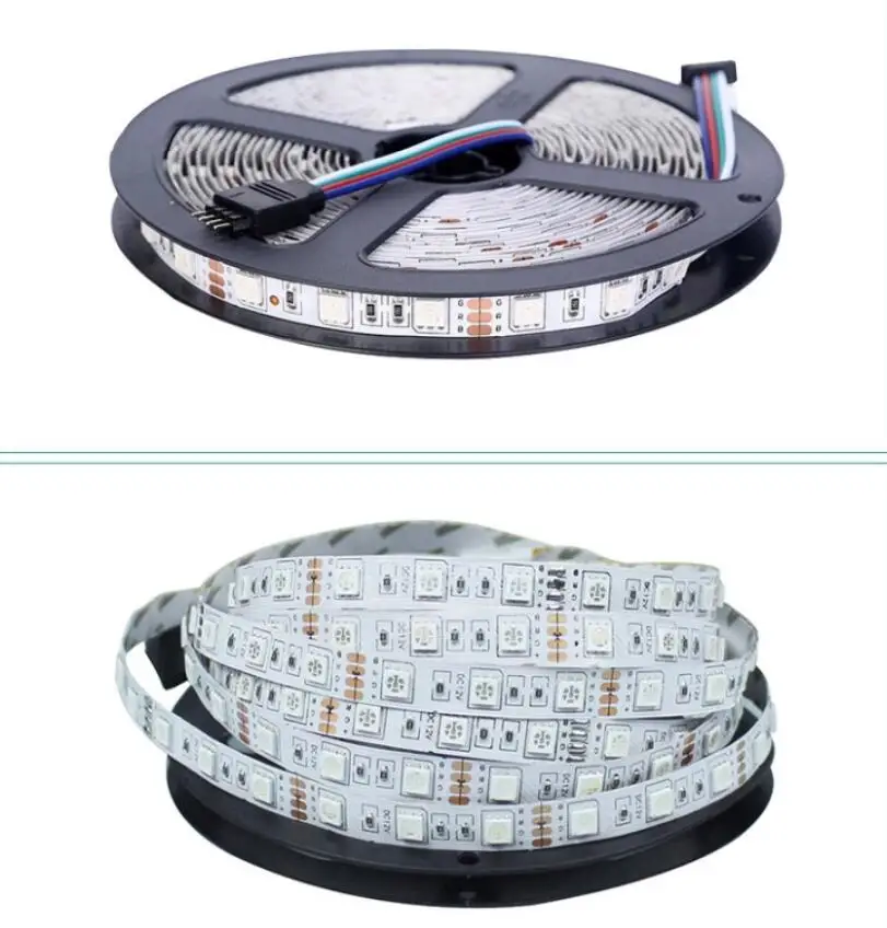 Горячая распродажа 5050 DC24V не водонепроницаемый RGB светодиодный светильник 5 м 300 светодиодов 60 светодиодов/м Fiexble светильник Светодиодная лента лампа для украшения дома