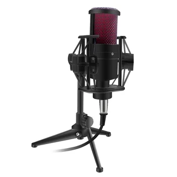 

Cardioid Condenser Microphone Studio Large-diaphragm Side-address mic Stage performance Stereo Acoustic shock mount and Stand