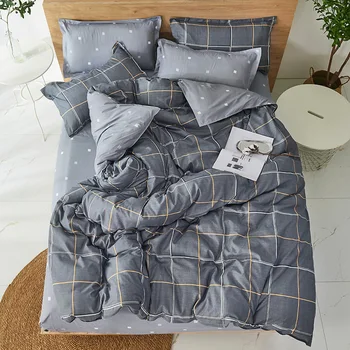 

Bedroom 3/4pcs King Size Bedding Sets Duvet Cover Sets Pillowcases Flat sheet Dropshipping Gentleman Boy Gift
