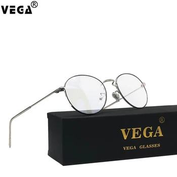 

VEGA Eyewear Retro Oval Anti Blue Light Glasses Rose Gold Computer Eyeglasses Women Men Blue Blocker Glasses for Computer VG261