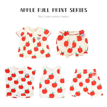 

ZMHYAOKE-be 2020 SUMMER Girls clothes baby Outfits Toddler Girl Clothes First Christmas Boy Clothes Girls Beach Kids Sets