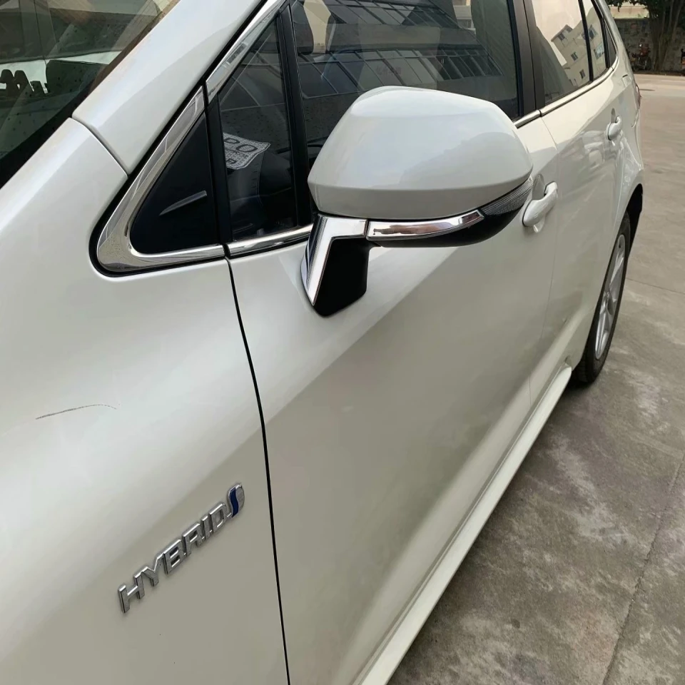 Для Toyota Corolla хэтчбек седан внешние аксессуары ABS хром зеркало заднего вида накладка наклейка Декоративная полоса