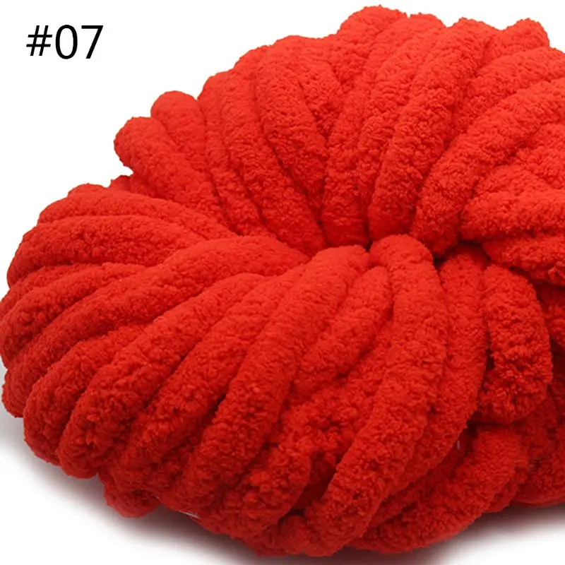 07 250g Super Soft Warm Chenille Blanket Yarn DIY Coarse Wool Yarn Knitting Blanket R7RC - Цвет: 07