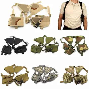 

Tactical Universal Shoulder Holster Breathable Concealed Carry Pistol Handgun Right Hand Pouch for Glock 17 19 22 23 31 32
