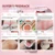 QIBEST Face Blusher Peach Cream Makeup Blush Palette Cheek Contour Blush Cosmetics Blusher Cream Korean Makeup Rouge Tint Blush