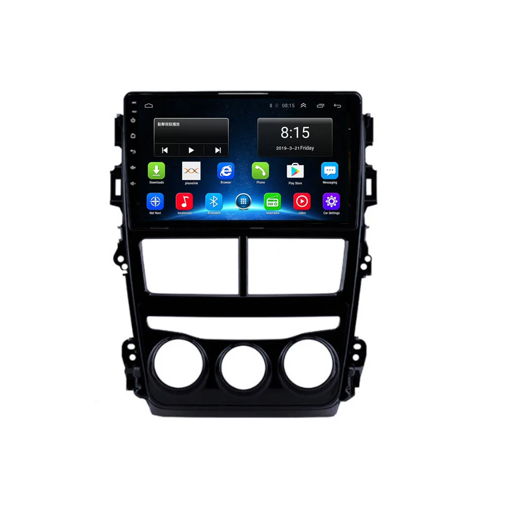 

4G LTE Android 8.1 Fit TOYOTA VIOS YARIS 2018 2019- Multimedia Stereo Car DVD Player Navigation GPS Radio