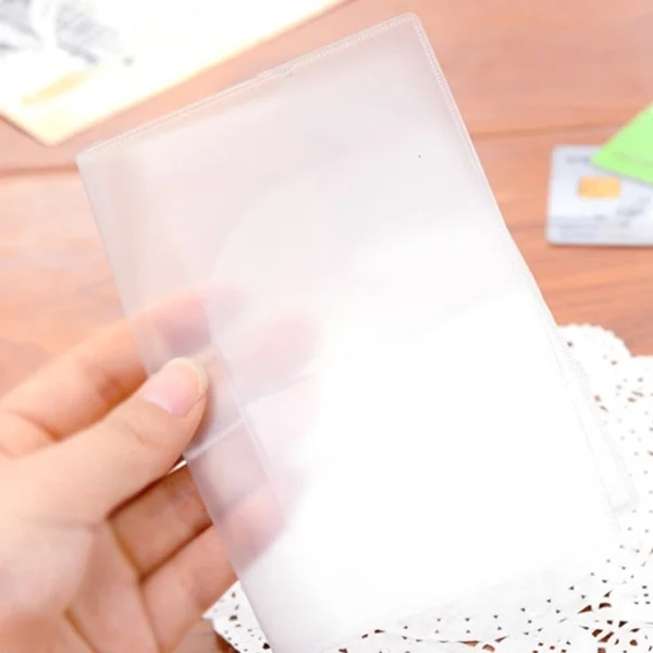 PVC Passport Cover Transparent Waterproof travel document bag passport holder