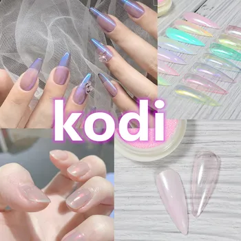 

kodi aurora Powder Nail Art Glitter Mirror Mermaid Effect Chrome Pigment UV Gel Polish Shimmer Dip Dust DIY Nails Decorate