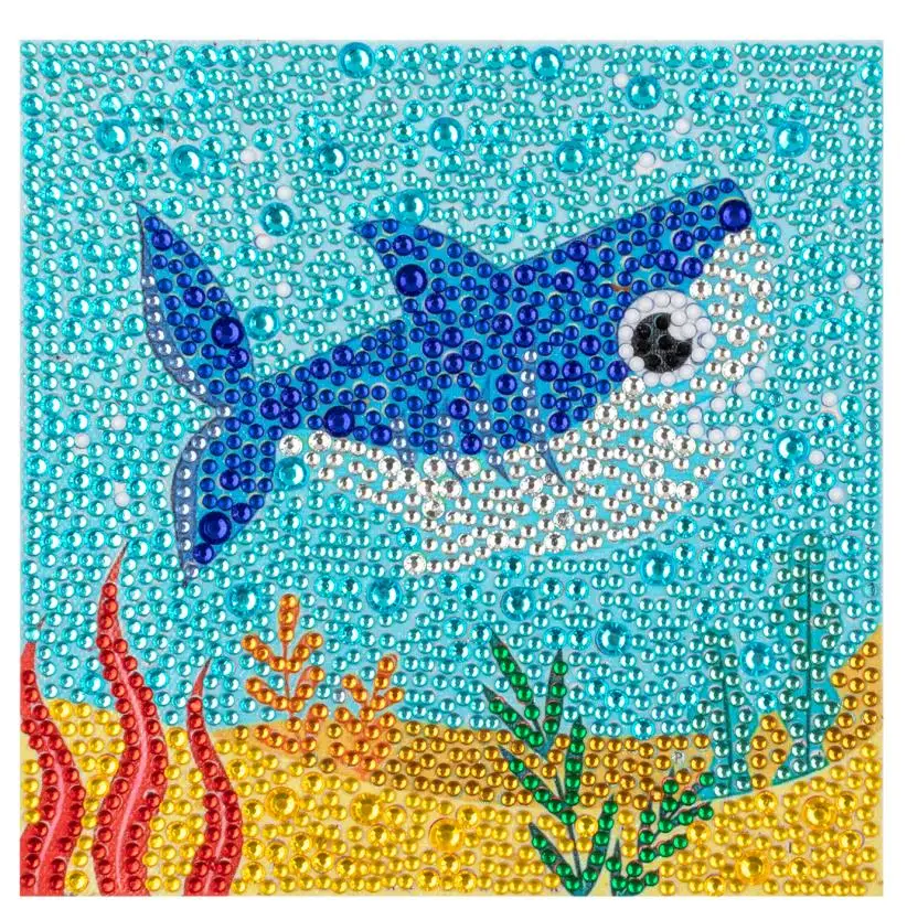 DIY Diamond Painting by Number Kits for Kids Cartoon Animal Dog Turtle Crystal Rhinestone Diamond Embroidery Mosaic for Children 