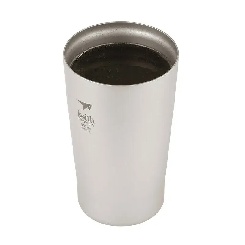 Keith titanium Ti9221 Двухстенная пивная чашка-10,8 fl oz│320 мл
