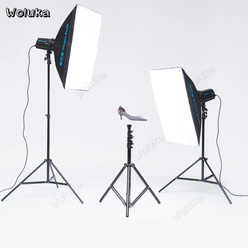 Два комплект для вспышки 250W GN65 с 2 стойка Softbox Комплект освещение для фотосъемки в студии для рекламной съемки CD50 T10