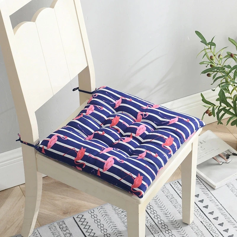 blue strips Утолщённая подушка ; хлопковые домашние сапожки и из льна для стула офисное сиденье Подушка для стула студент стул пердеть подушка из дышащего материала - Цвет: blue strips
