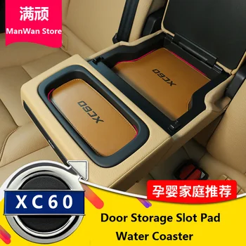 

For 18-20 New Volvo XC60 Whole Car Storage Slot Pad XC60 Water Coaster Leather Storage Slot Pad