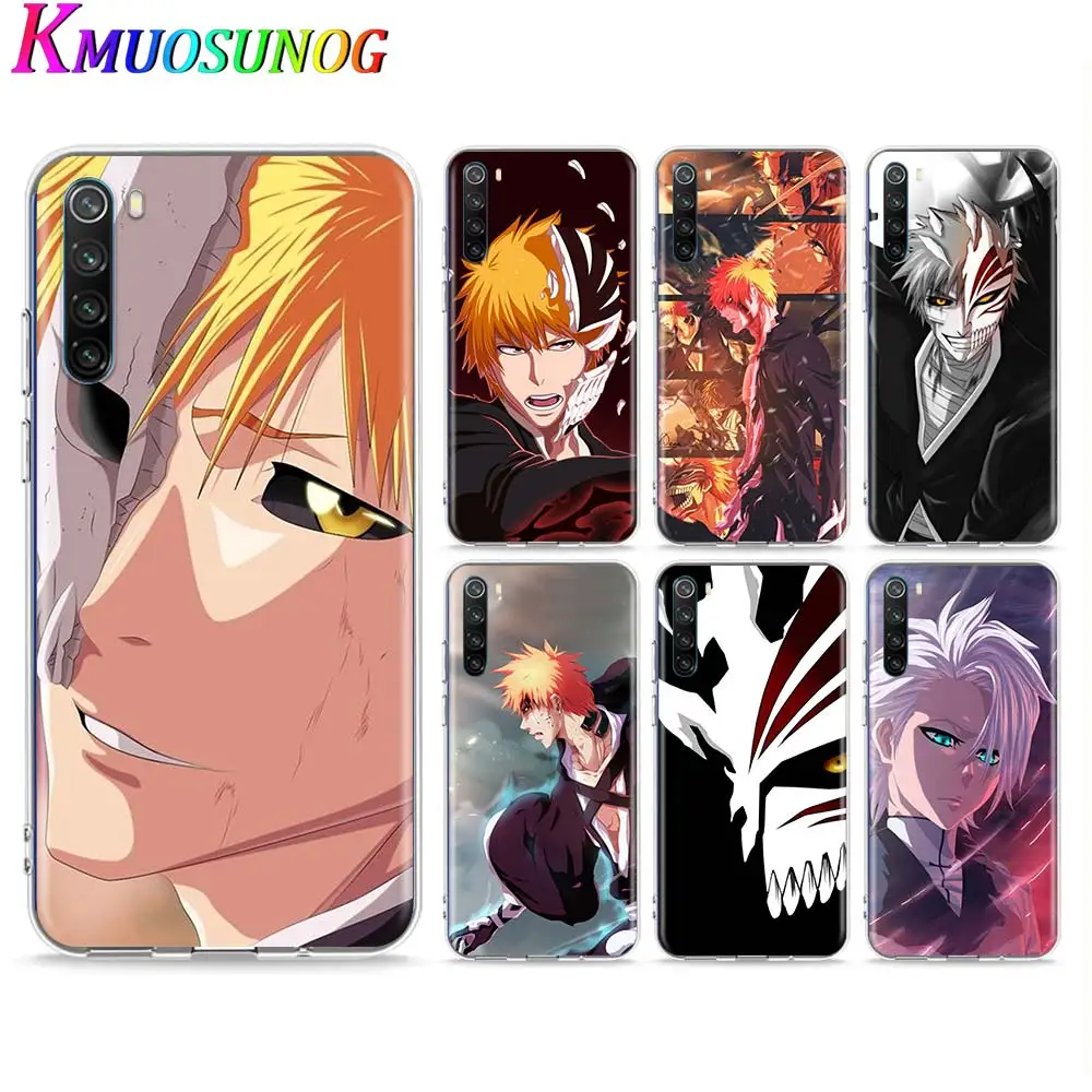 

Transparent Soft TPU Cover Anime Kurosaki ichigo bleach For Xiaomi Redmi Note 9 9S Pro Max 8T 8 7 6 5 Pro 5A 4X Phone Case