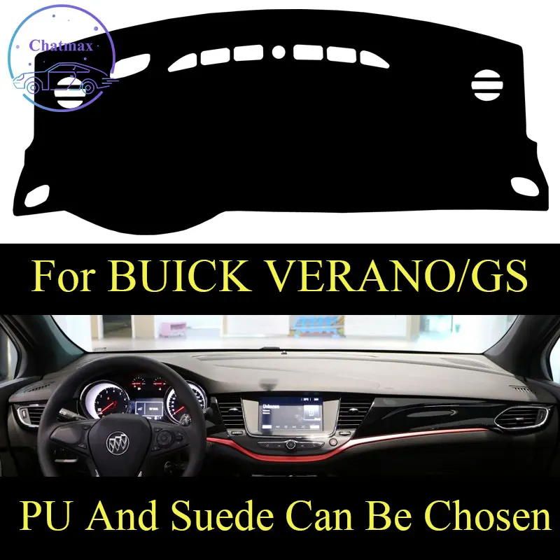 

Customize For BUICK VERANO/GS Hatchback Sedan 2015-2020 Dashboard Console Cover PU Leather Suede Protector Sunshield Pad