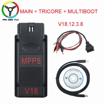 

MPPS V18 MAIN+Tricore+Multiboot OBD2 MPPS V18.12.3.8 with Breakout Tricore Cable Car Tool