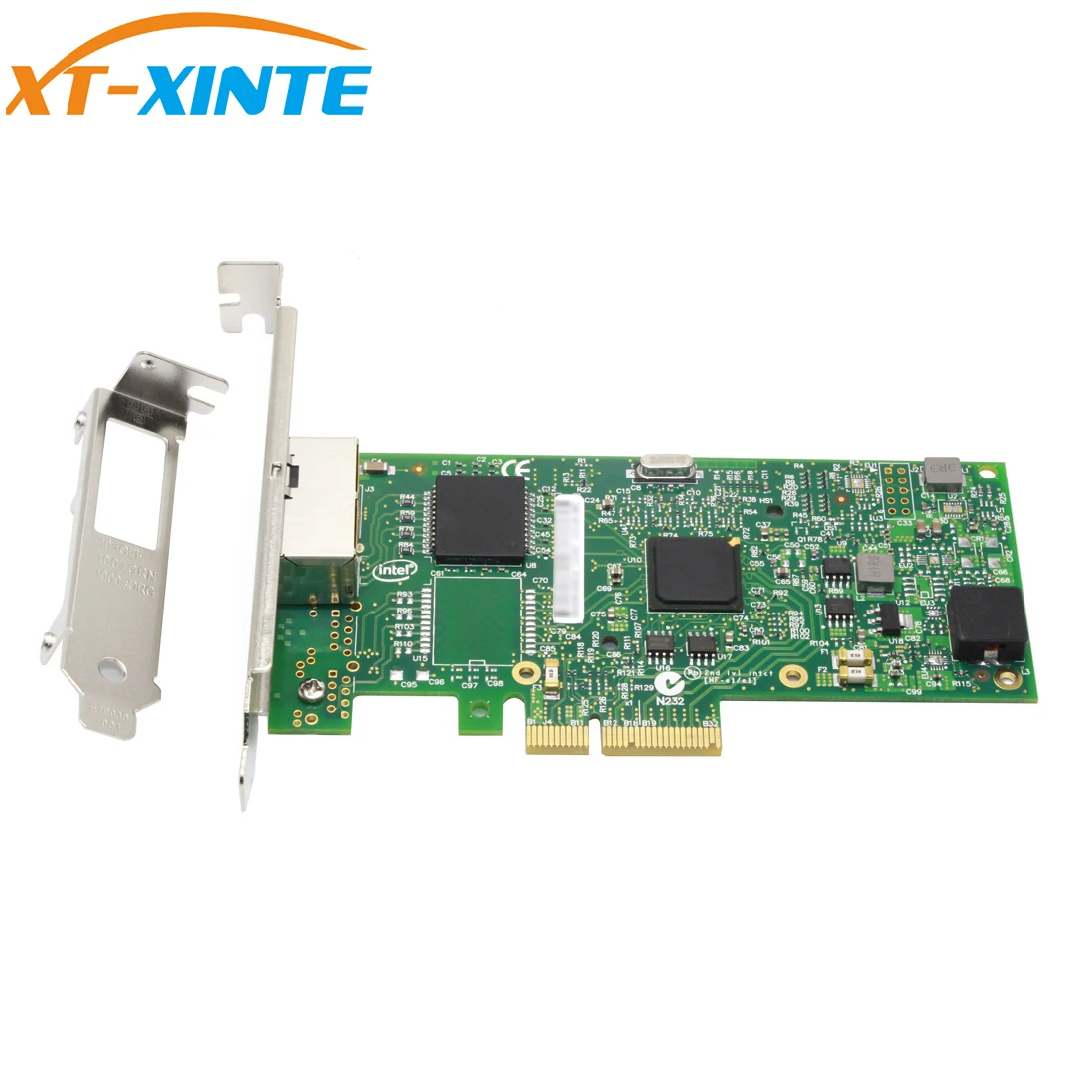 Placa de Rede Xt-xinte Porta Pcie Gigabit Ethernet Servidor Adaptador 10 – 100 1000 Mbps Intel I350 Chipset I350-t2 2