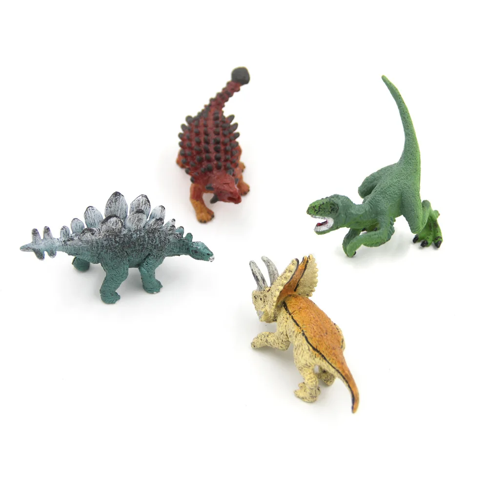 

Wholesale 4-Mini Dinosaur Model Set PVC Solid Model Children Dinosaur Toy Manufacturers Direct Selling