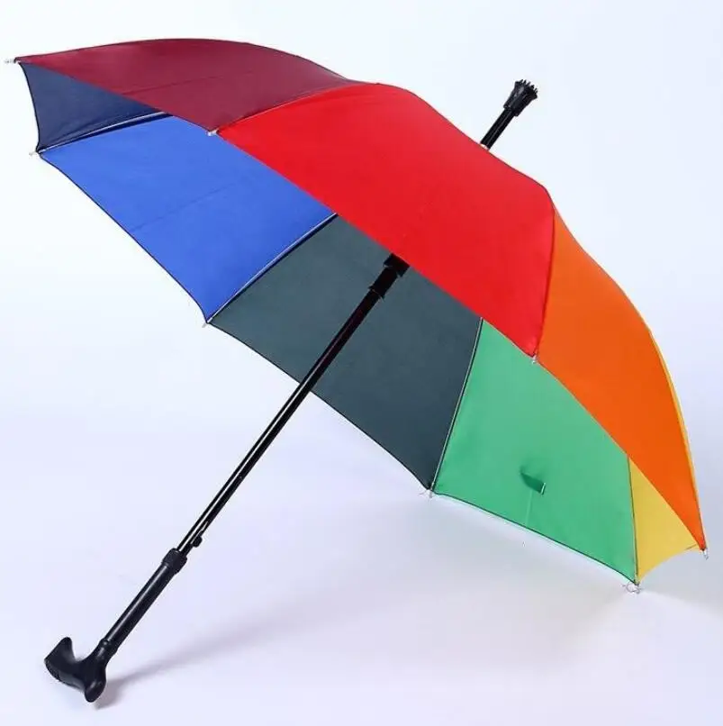 Зонт трость с длинной ручкой практичный уличный цветной ластовицей