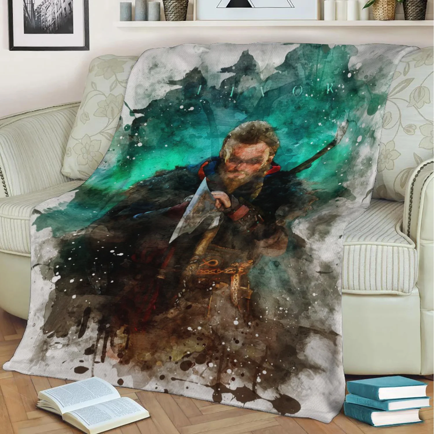 Assassins Creed Valhalla Stampa 3D Coperta Di Peluche Gettare Sul Divano Decorazioni Per La Casa Calore Morbido Coperta Lavabile Pisolino Dropshipping