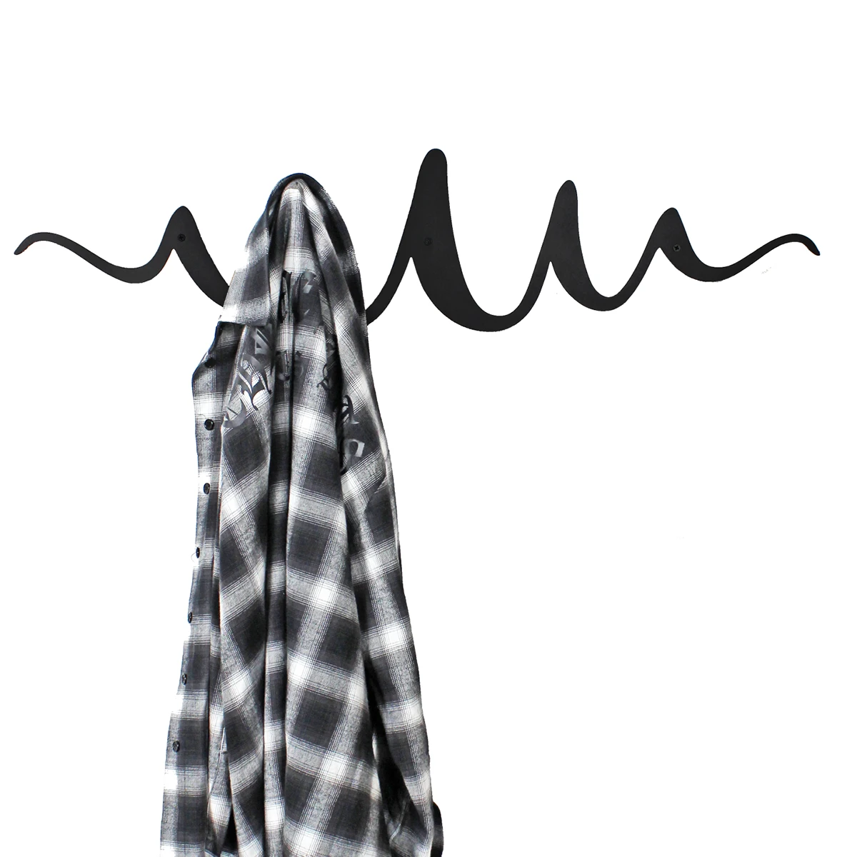 Скандинавские ins креативные настенные пальто стойки вход крыльцо вешалка в качестве украшения крюк Горизонтальная геометрическая волна вешалка