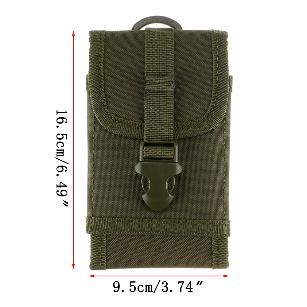 6 Inch Molle Tactical Phone Pouch Mobile Phone Bag EDC Waterproof