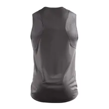 Мужской спортивный жилет без рукавов для бега Быстросохнущий дышащий джемпер с круглым воротником спортивный однотонный жилет TX201