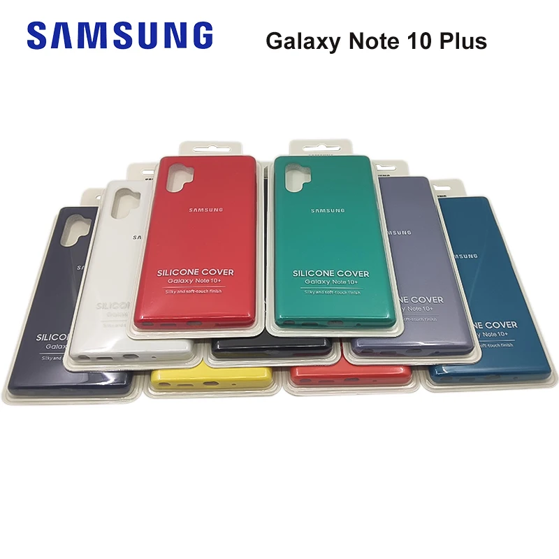 

Original Samsung Galaxy Note 10 Plus Liquid Silicone Case Silky Soft-Touch Full Protective Cover Galaxy Note 10/10+ phone case